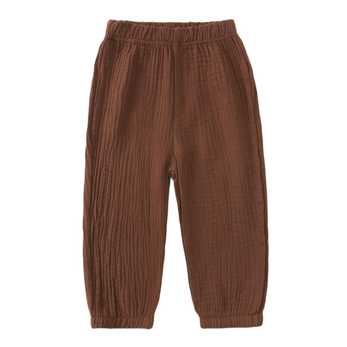 Confezione da 2 pantaloni estivi unisex per bambini, in cotone e lino, leggeri, traspiranti, anti zanzare, pantaloni casual