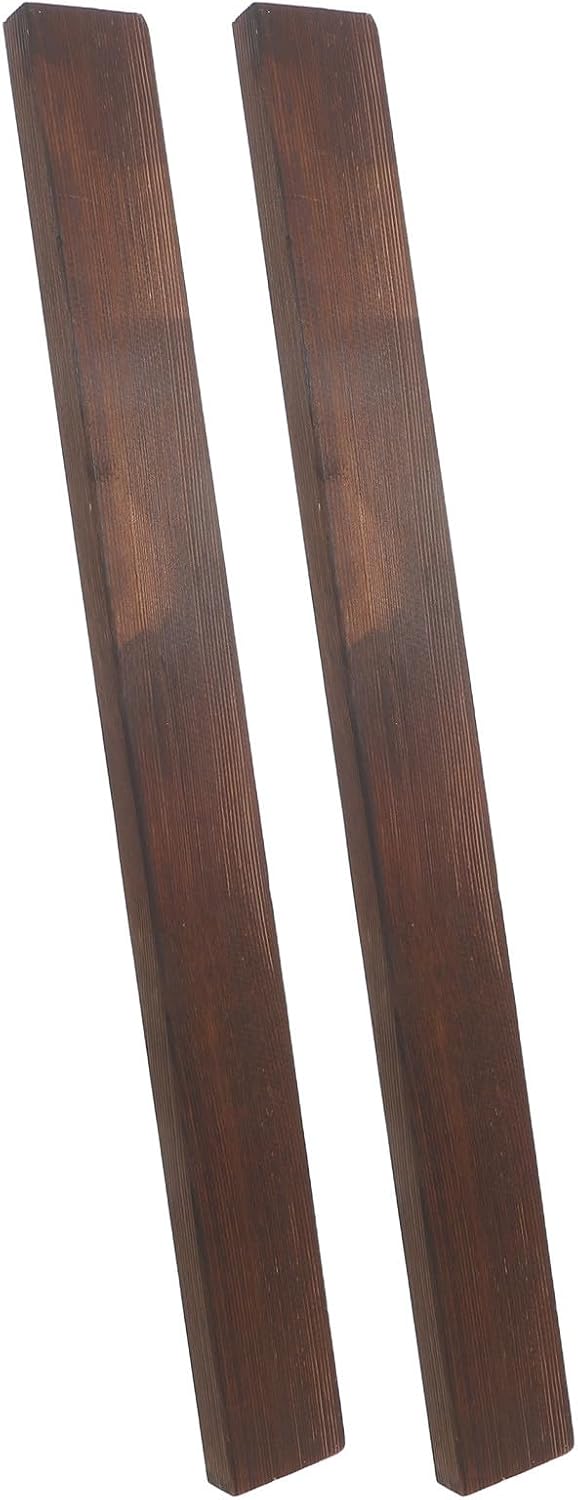 2pcs Wood Boards Lumber Treated, 19.7x1.9x0.75in Rectangle Unfinished Natural Wood for Crafts and Decor, for Whittling, Model Making, and Garden Timber