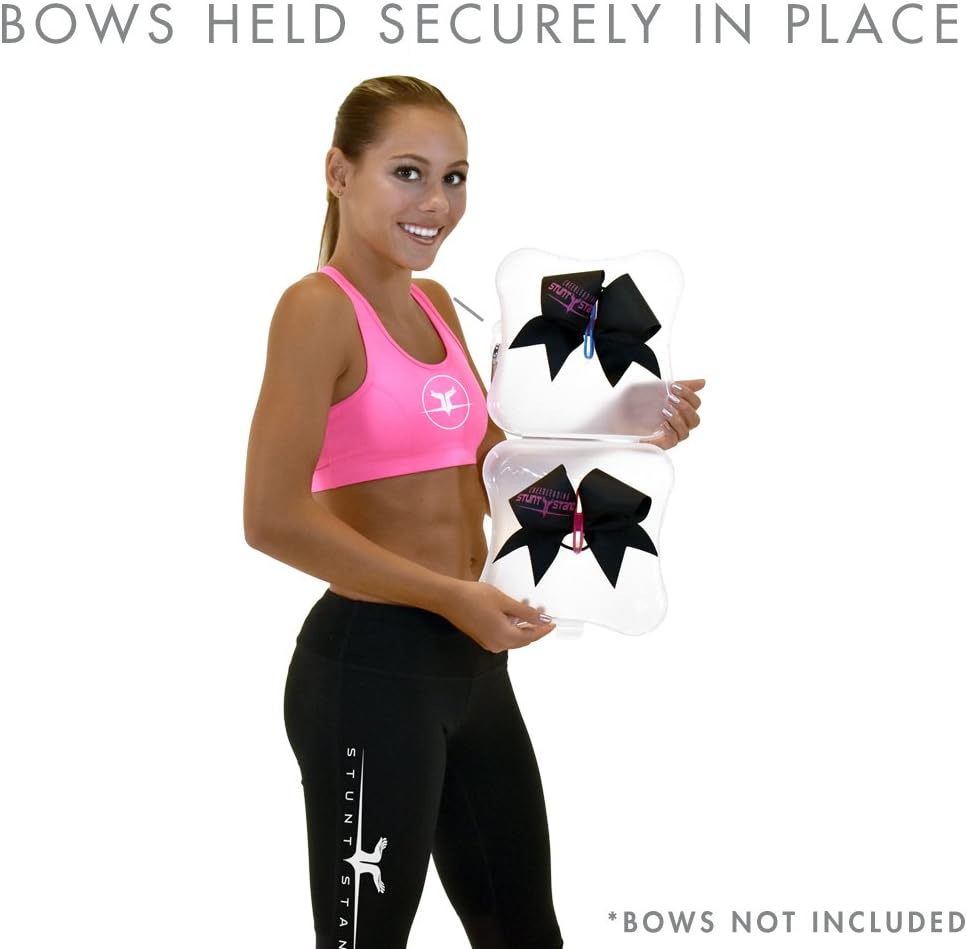 Stunt Stand® Brand Cheer Bow Box - Keep Your Cheerleading Bows Competition-Ready and Never Crushed Again!