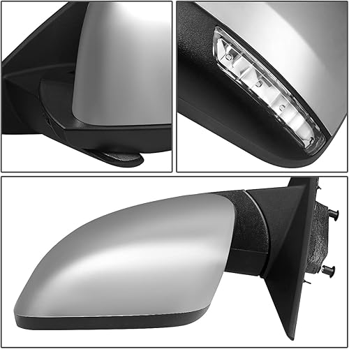 Miniatura 5 de DNA Motoring OEM-MR-CH1320420 Espejo retrovisor de puerta lateral izquierdo con calor alimentado compatible con Durango 2011-2022, con detección de