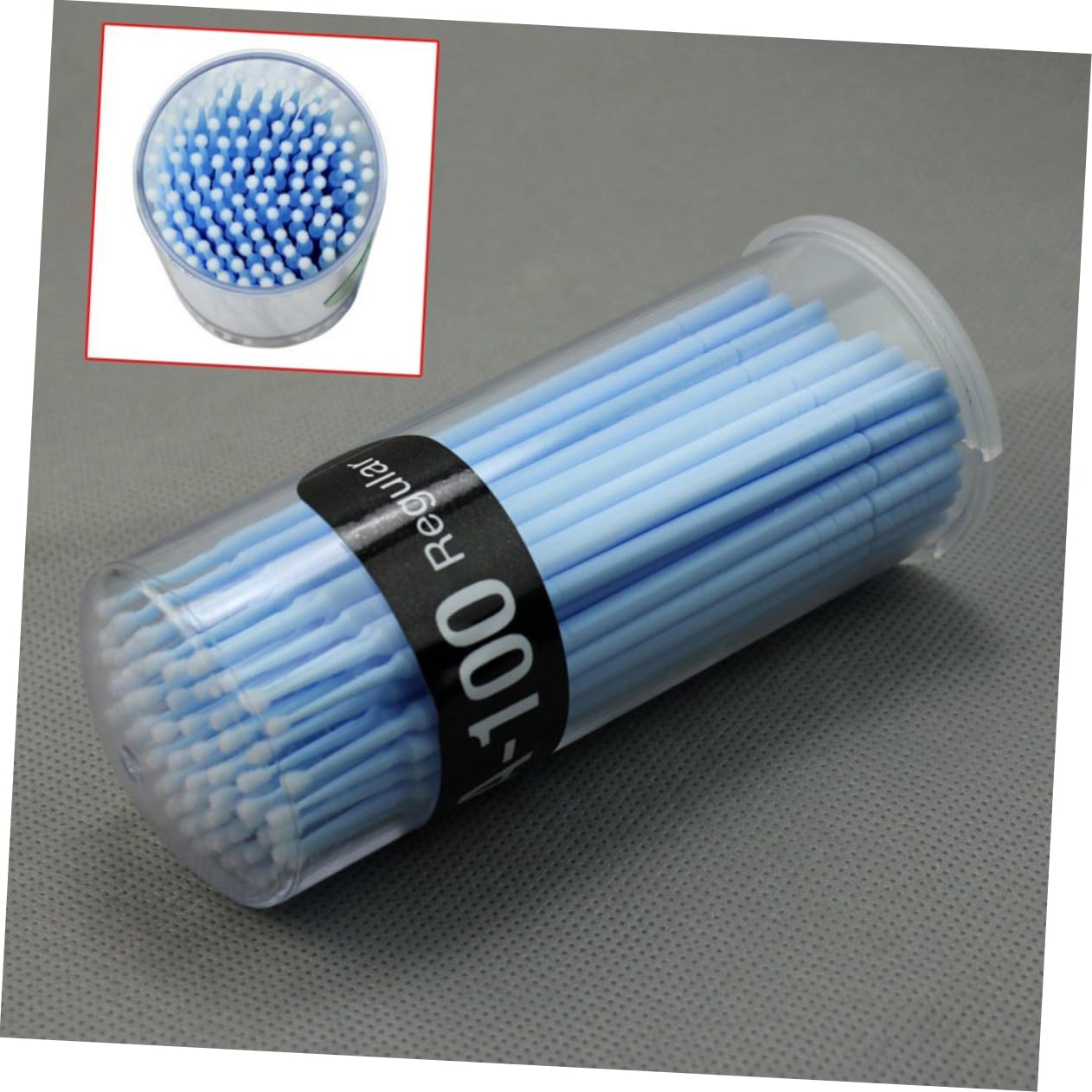 OSOLADY 100pcs Eyelash Extension Holder Brush Gentle Makeup Tool for Adhesive Clean-up