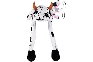 Funny Plush Animal Hat with Moving Ears