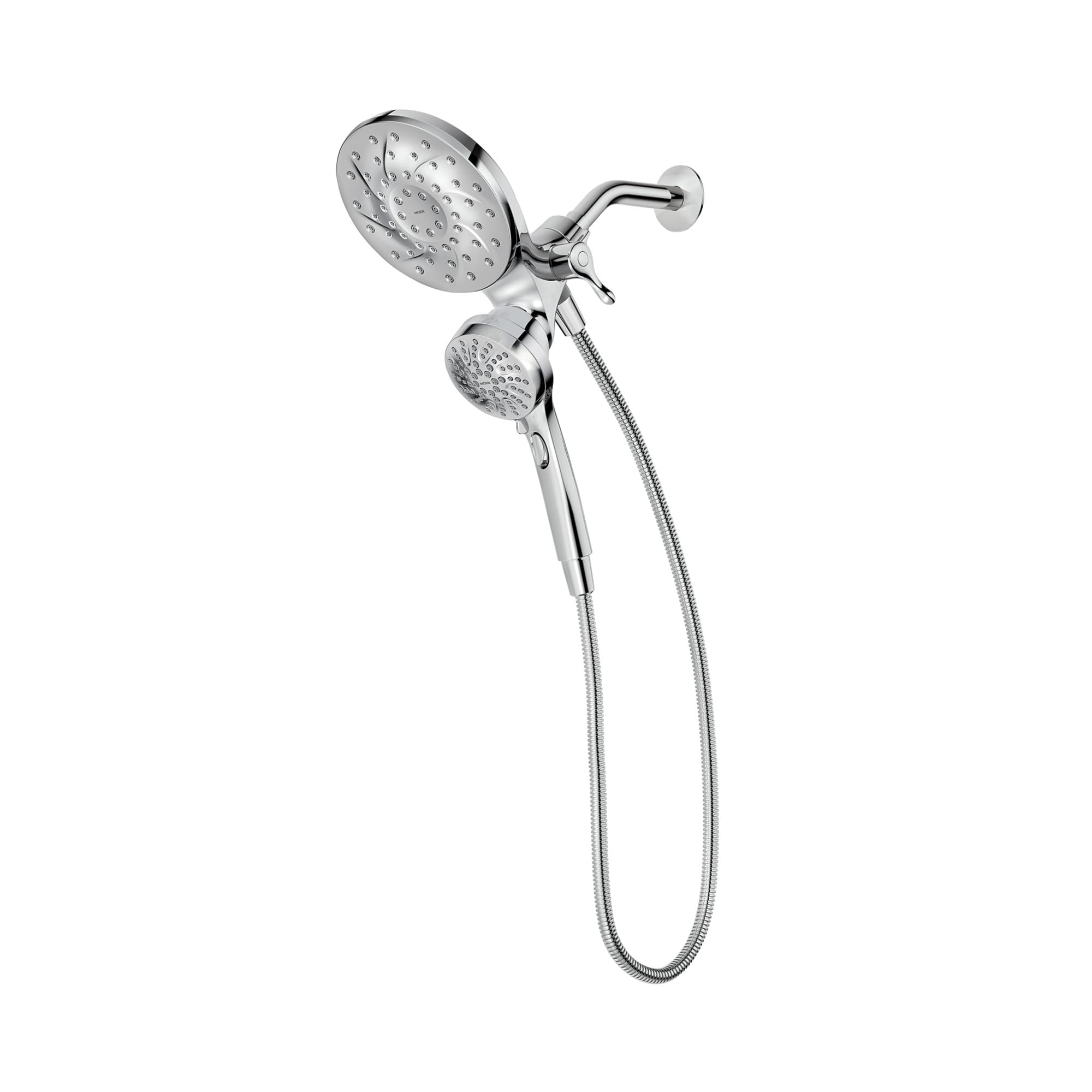 Moen 26009 Engage Magnetix 2.5 GPM - Cabezal de ducha de mano y lluvia (2 en 1) combinado con sistema de acoplamiento magnético, cromado, paquete de 1