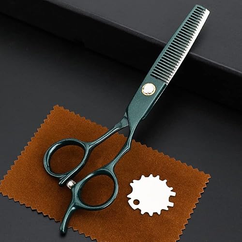 Miniatura 7 de Tijeras profesionales de peluquería 440C de 6.5 pulgadas de longitud total, tijeras de corte de pelo de peluquería de acero inoxidable para regalos