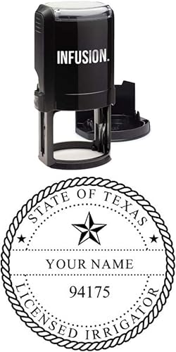 Infusión Personalizado Texas Irrigadores Paisajistas y Geoscientistas Sellos Estatales