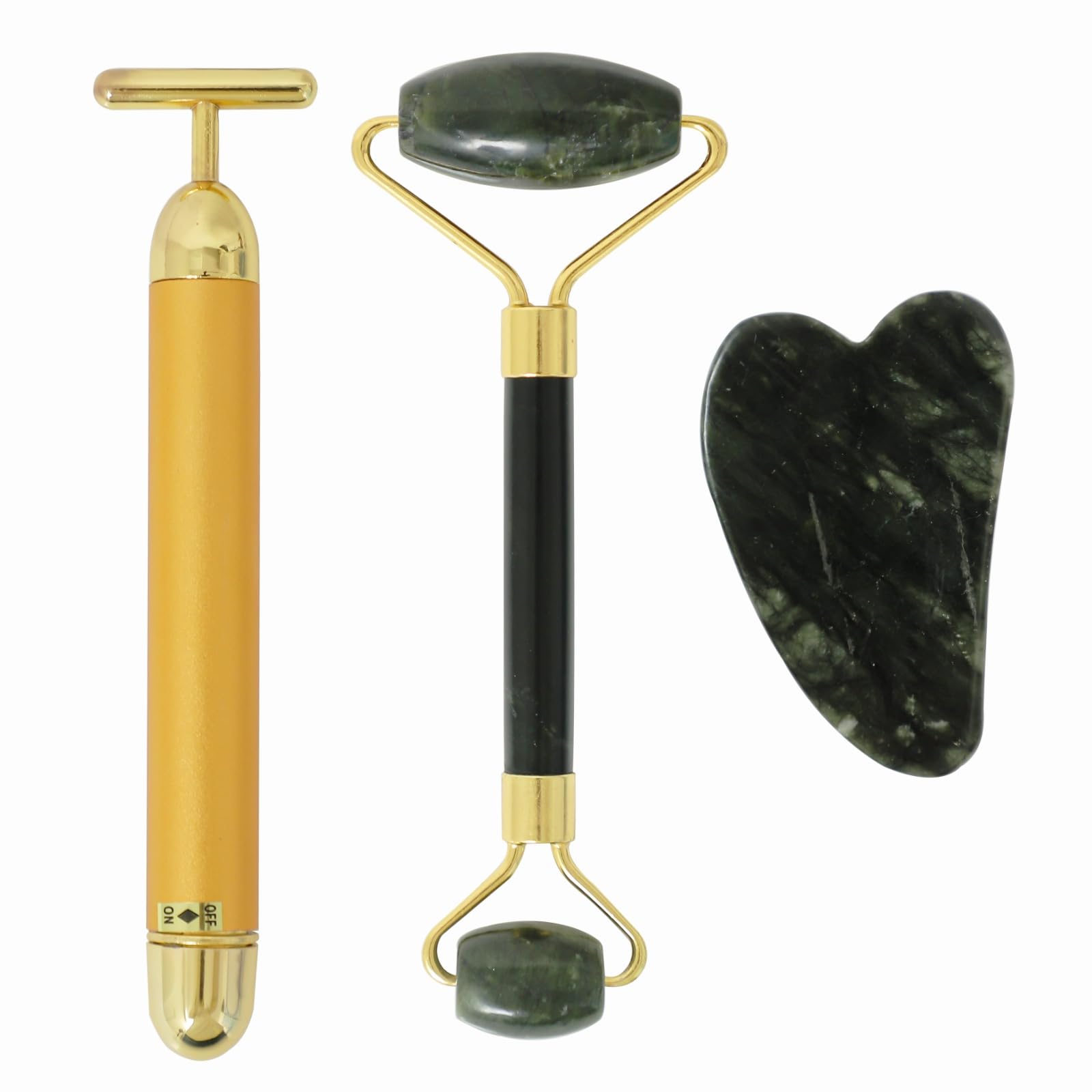 KPD Face Massager For Women Reusable Silicon Ice Cube Roller Massage And 100% Natural Jade Roller with Gua Sha Stone Set Facial Roller For Skin Eye Neck Body (ice roller and stone roller) (B09469ZPB9) Amazon Price History, Amazon Price Tracker