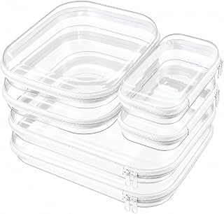 Clear Hard Shell Zipper Cases, Diaper Bag Organizer Pouches