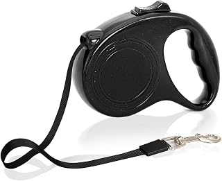 MWBJ Retractable Walking Dog Leash, 16 feet Dog Leash for Small Medium Dog, Heavy Duty Puppy Leash Nylon Tape, Tangle-Free with Anti-Slip Handle, One Button Lock & Release