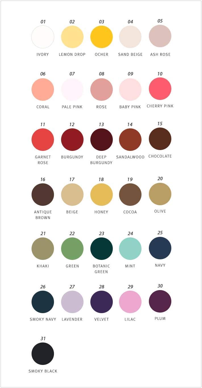COTTONVILL 100COUNT Cotton Solid RevLawn Fabric (Swatch Book, 99-Swatch Book)