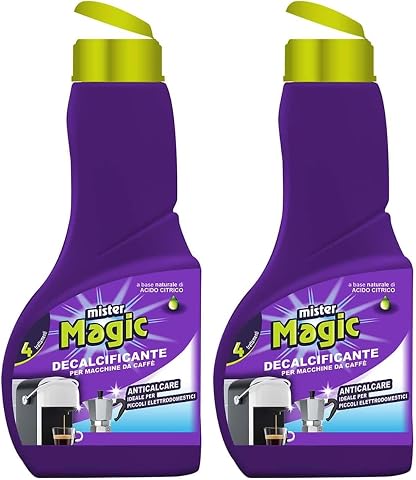 Mister Magic - Decalcificante Macchinetta caffè, Trattamento Anticalcare per Piccoli Elettrodomestici,...
