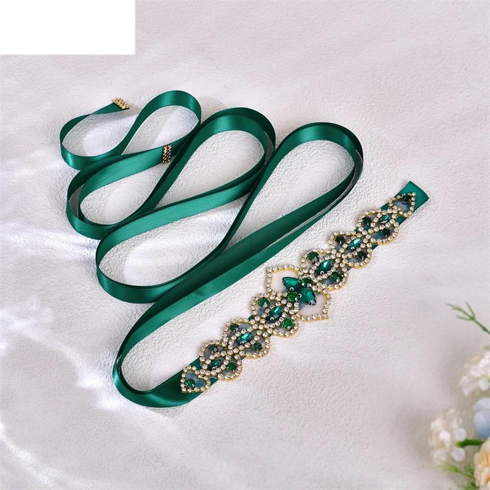 Cinturón de diamantes de imitación para novia, vestido de Navidad, accesorios de fiesta