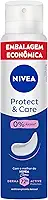 NIVEA Desodorante Antitranspirante Aerossol Protect & Care 200ml, Proteção 72h, Cuidado Suave, Axilas Protegidas
