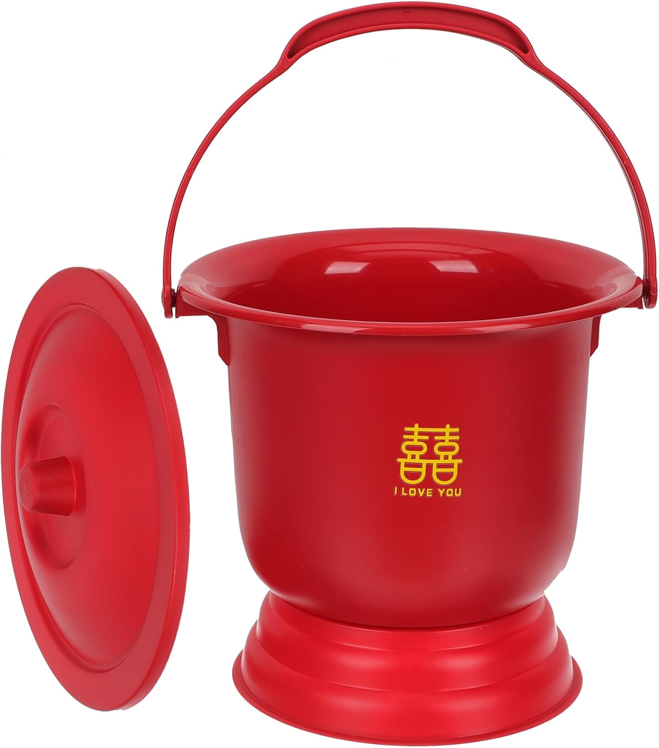 FRCOLOR Spittoon Bucket Portable Urinal Toilet Chamber Pot Enamel Potty Patient Urinal Pot Night Urine Pot Portable Toilets Pee Jug Camping Toilet Household Elder Pp