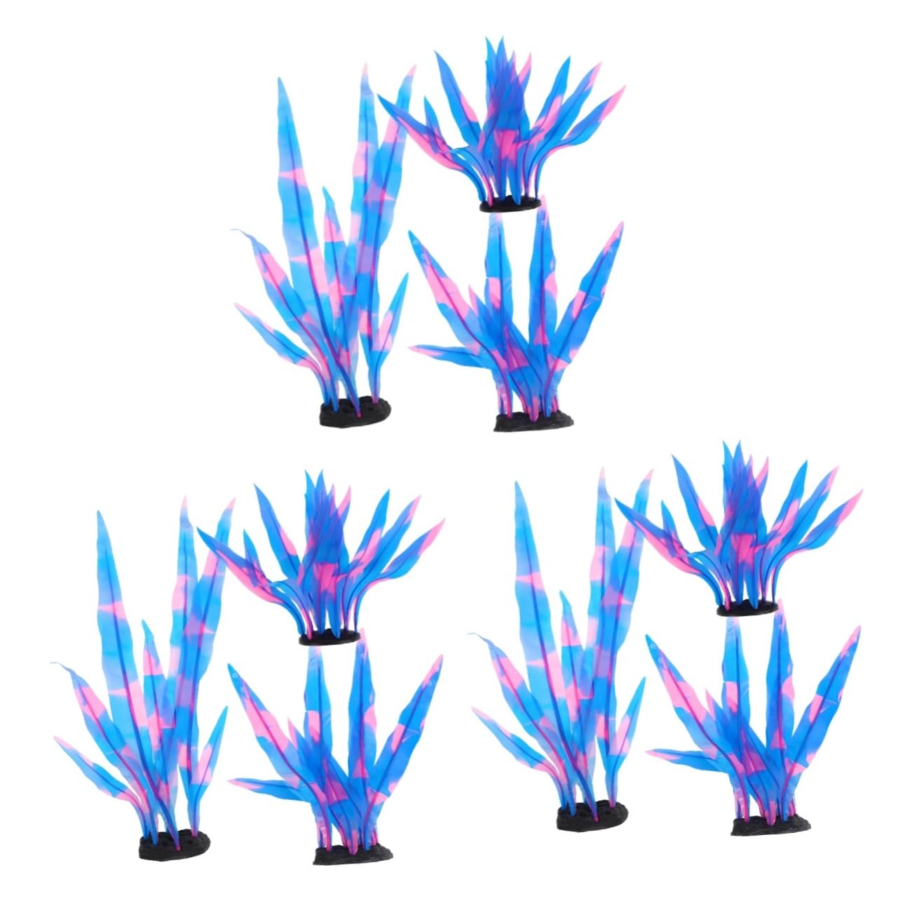 Toddmomy 9 Piezas Decoración De Paisaje Planta Falsa para Acuario Pequeñas Plantas Falsas Grandes Decoraciones De Acuario Planta Pequeña Planta Falsa para Pecera Plantas Falsas Plantas