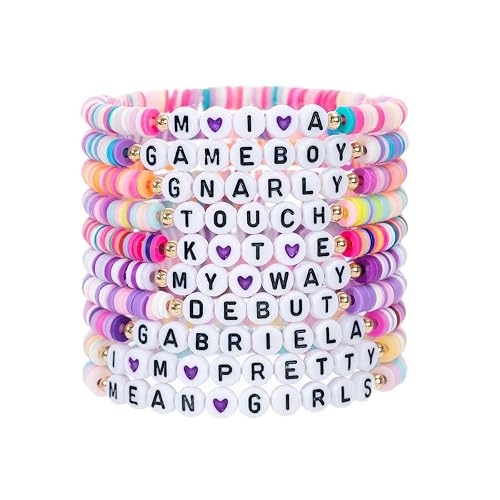 fmsao 10pcs Korea-Pop KATSEYE Bracelets Merch Bracelet Beaded Inspired Katseyes for Wemon