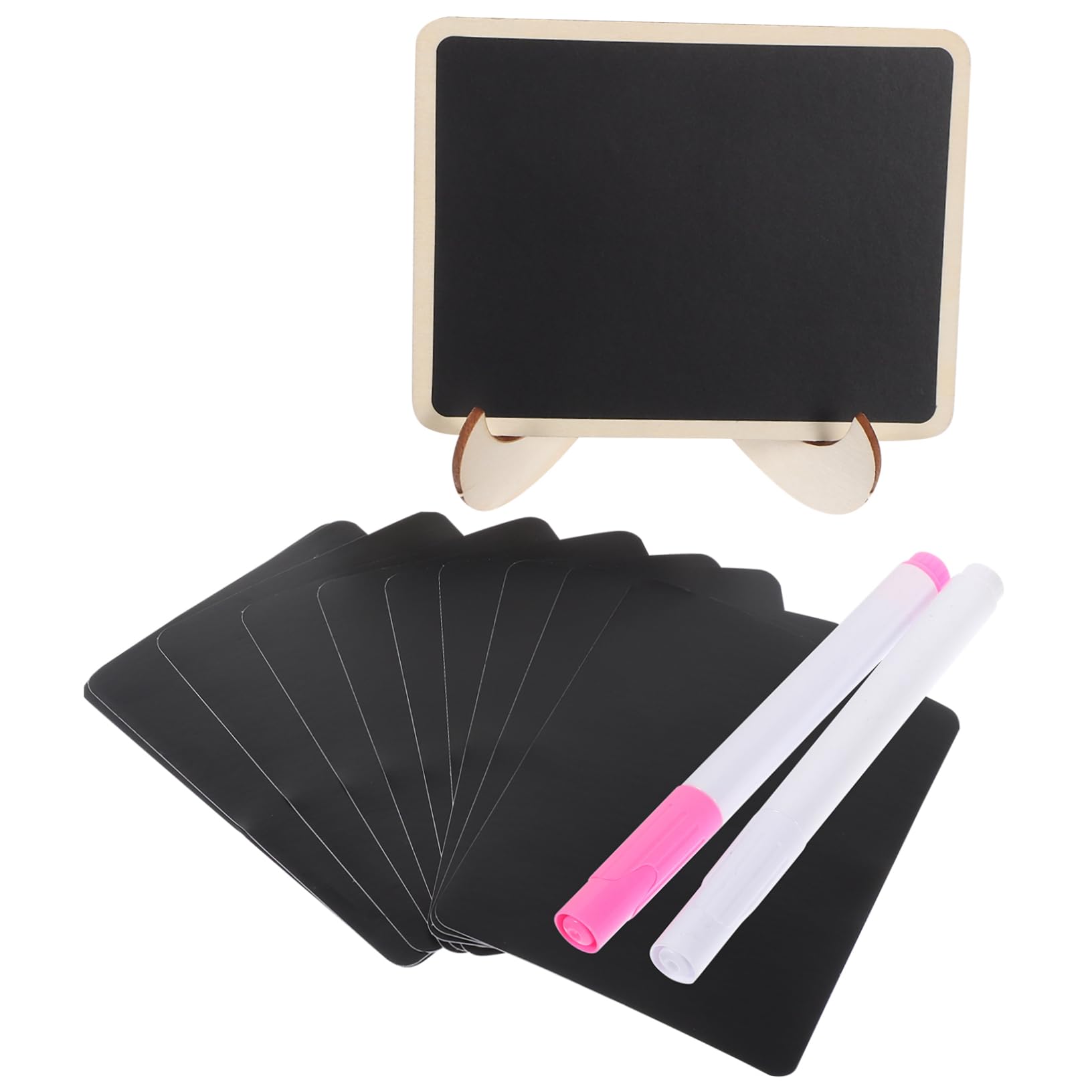 SHINEOFI 5sätze Mini Kreidetafel Aus Teiliges Mit Schablonen Und Stiften Für Notizen Tischkarten Und Dekorationen Für Hochzeiten Partys Und Zuhause