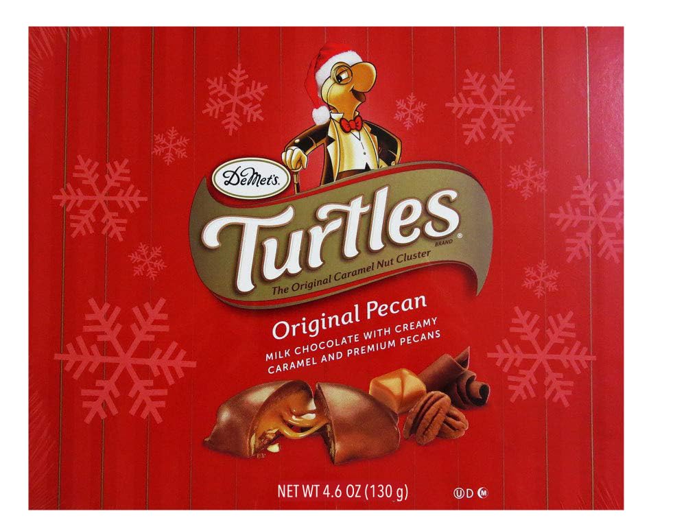 DeMet's Turtles Original Pecan Christmas Gift Box, 4.6 Oz