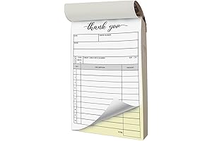 Herzii Prints - Receipt Pad, 3.4x5.5 Handheld - Receipt Book with Carbon Copies