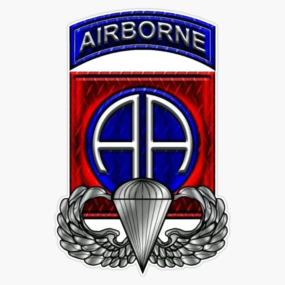 82nd Airborne Paratrooper Veteran Window Bumper Sticker Decal 5"
