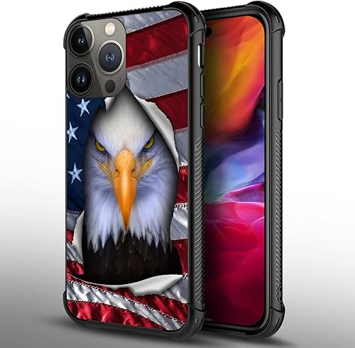 Miniatura 2 de DAIZAG Funda compatible con iPhone 15 Pro Max American Flag Eagle - Funda para teléfono a prueba de golpes, funda de TPU suave para iPhone 15 Pro Max