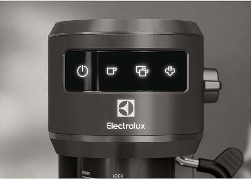 Electrolux E6EC1-6BST Explorer 6 Espresso Cappuccino Coffee Machine | Heat Control Technology, Milk Foamer, Automatic Portion Selection, Removable Drip Tray | 1250W, 1 Liter, Black