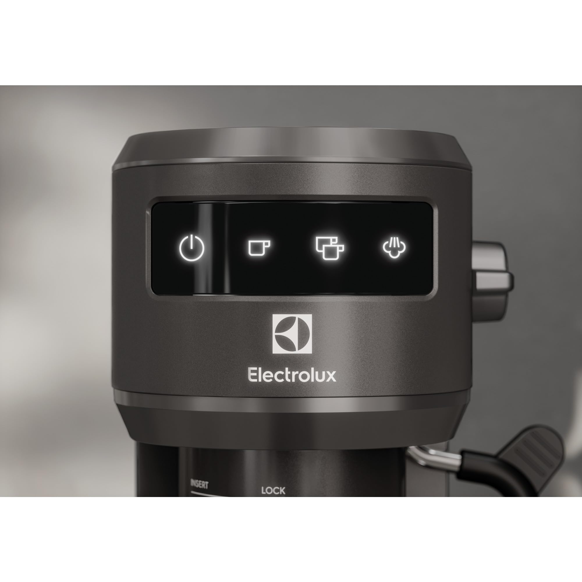 Electrolux E6EC1-6BST Explorer 6 - Máquina de café espresso con tecnología de control térmico, bandeja de goteo extraíble, espumador de leche, 1250-1450 W