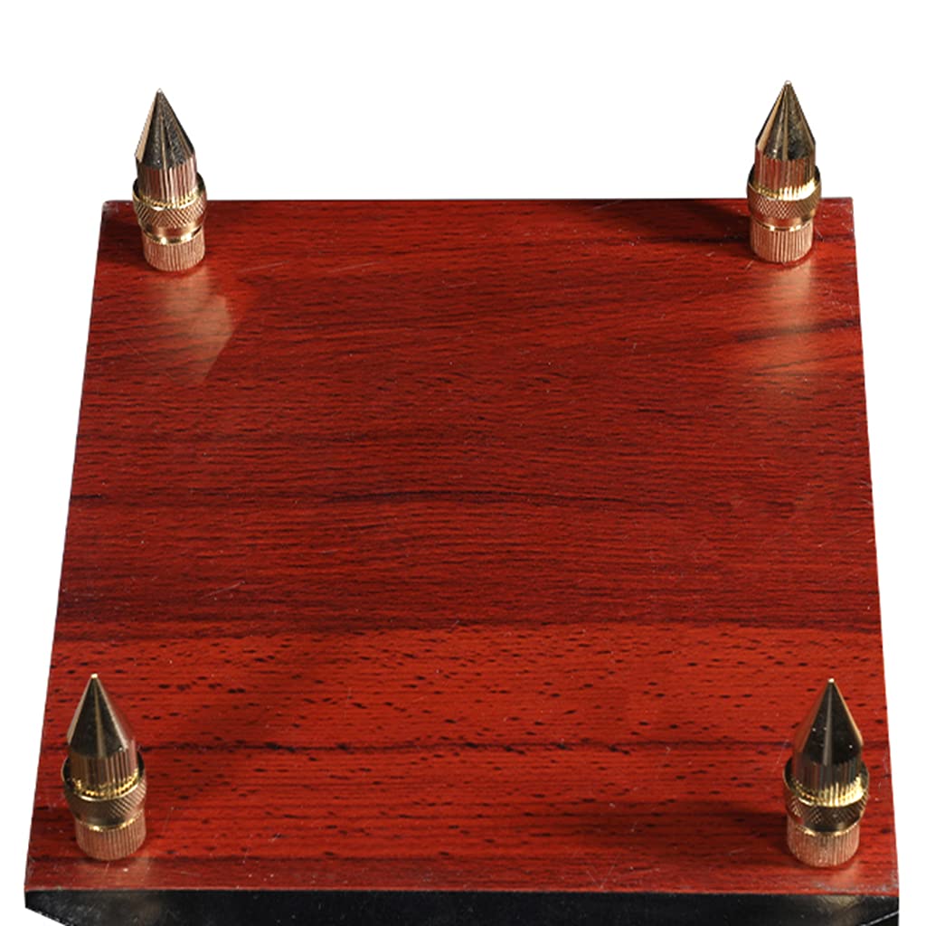Spikes Pad 4Pcs Copper Spikes Isolation Stand Base Pad Feet Mat for Player Turntable Recorder