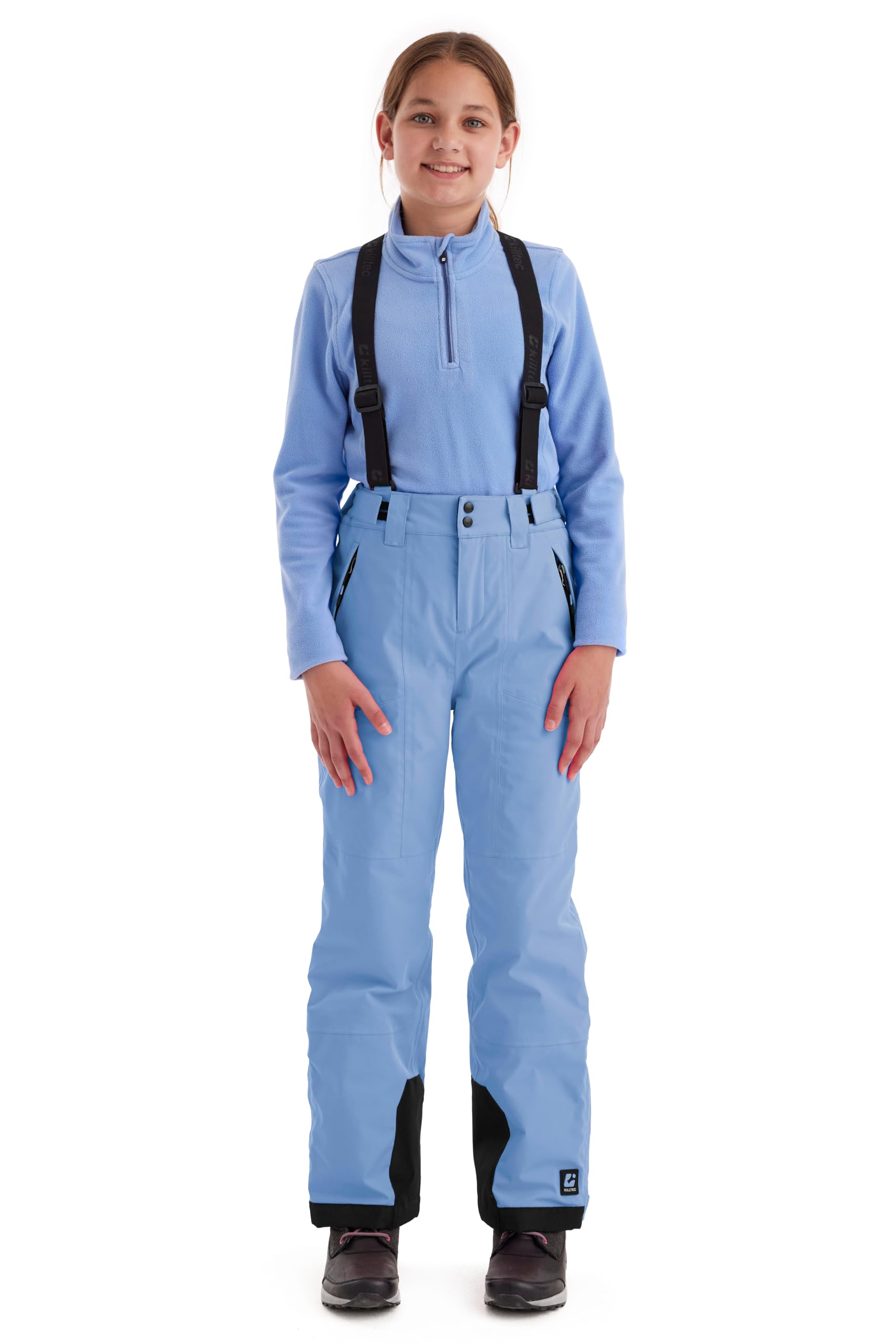 Killtec Mädchen Skihose mit abzippbarem Latz und Kantenschutz Girls Skihose 242