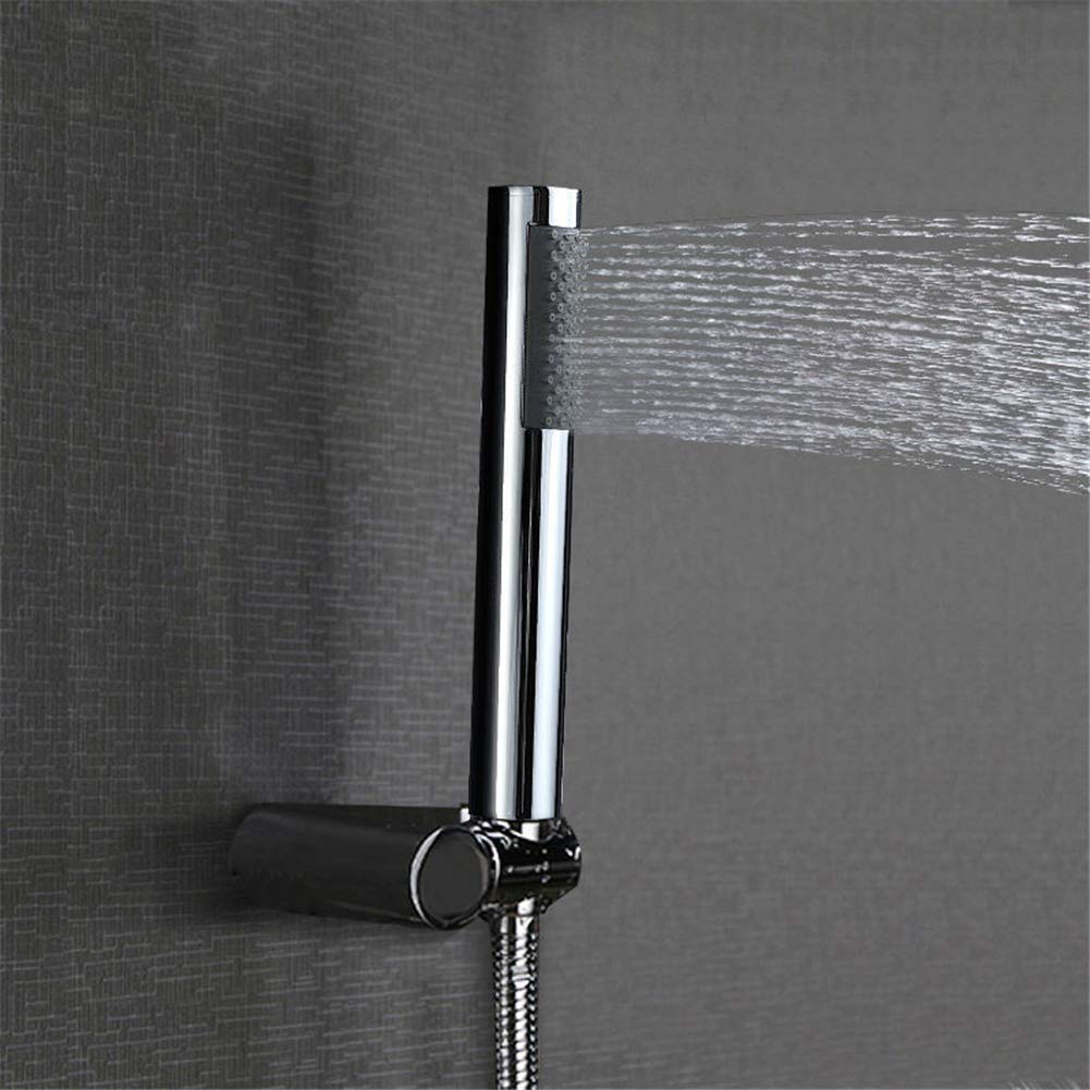 Amazon.co.jp: 丸型の長い棒状のハンドヘルドシャワーヘッド、真ちゅう