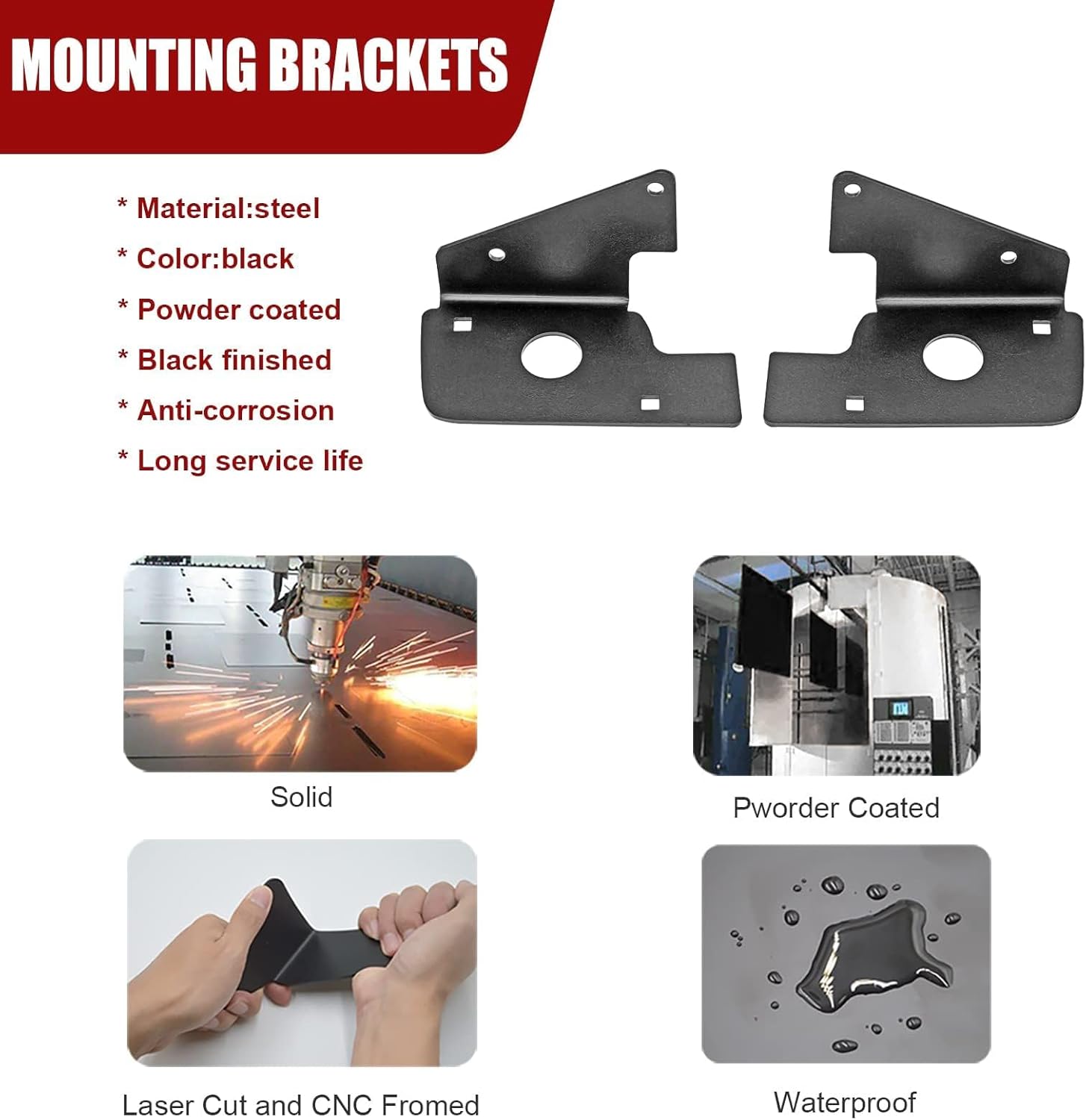 Wsays 3 inch 24W LED Fog Light Pods with Plug Wiring Kit and Front Bumper Hidden Fog Light Mount Bracket Compatible with Silverado 1500 2007-2013 Silverado 2500 3500 2007-2010