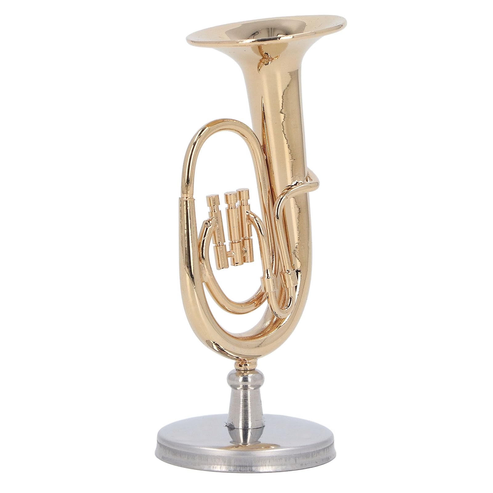 Miniatur-Tuba-Modell, Spielzeugmaterial, Musikinstrument, Geschenk, Barry East, Vergoldetes Großes Messing-Euphonium, Mini-Tuba-Modell, Goldene Mini-Miniatur-Tuba, Kleine,