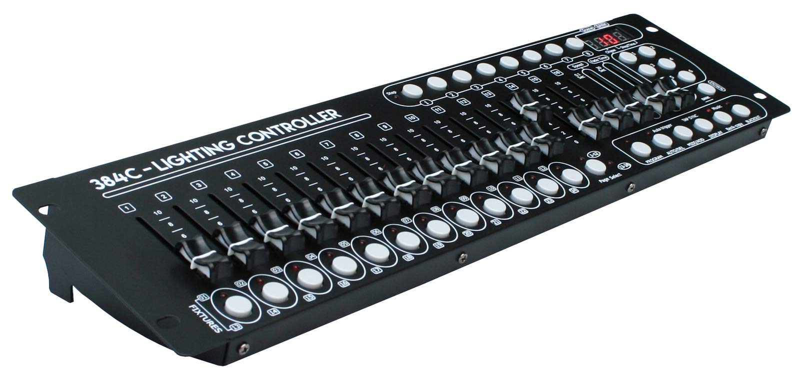 E-Lektron C-384C DMX Controller 24x 16-Kanal Licht Steuerpult Lichtsteuerung | 19" Rackeinbau-fähig