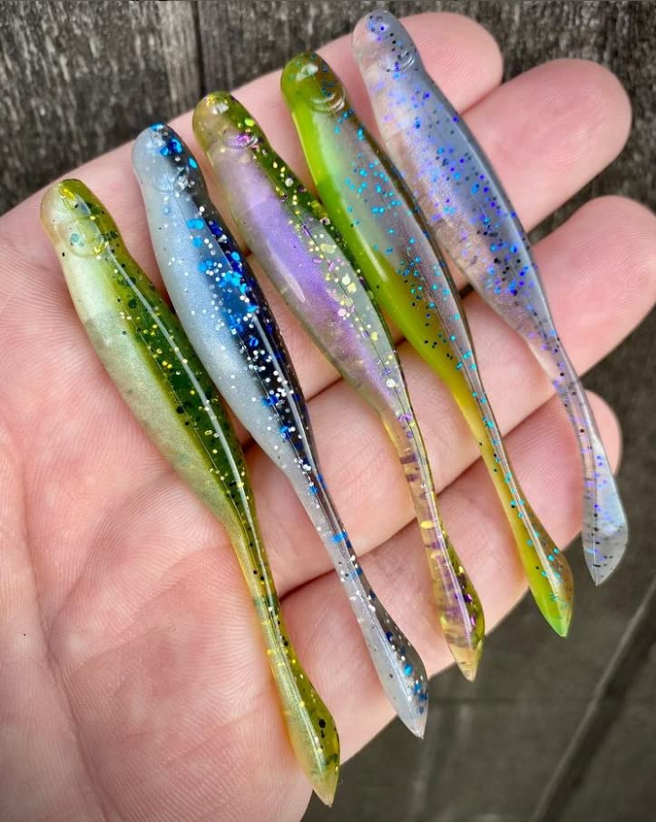 X Zone Lures Hot Shot Minnow Lures for Bass and Walleye, Infused with X Zone Scent Formula, 3.25