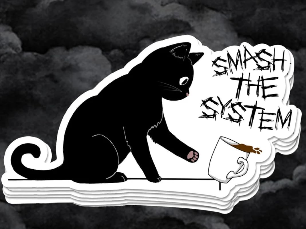 Amazon.com - Smash The System Vinyl Sticker for Cars Trucks Decal ...