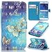 S6 Case, Samsung Galaxy S6 Case, Lwaisy [Wrist Strap] [Stand Function] Premium PU Leather Wallet Phone Case Flip Cover Built-in Card Slots for Samsung Galaxy S6 (Gold Butterfly)