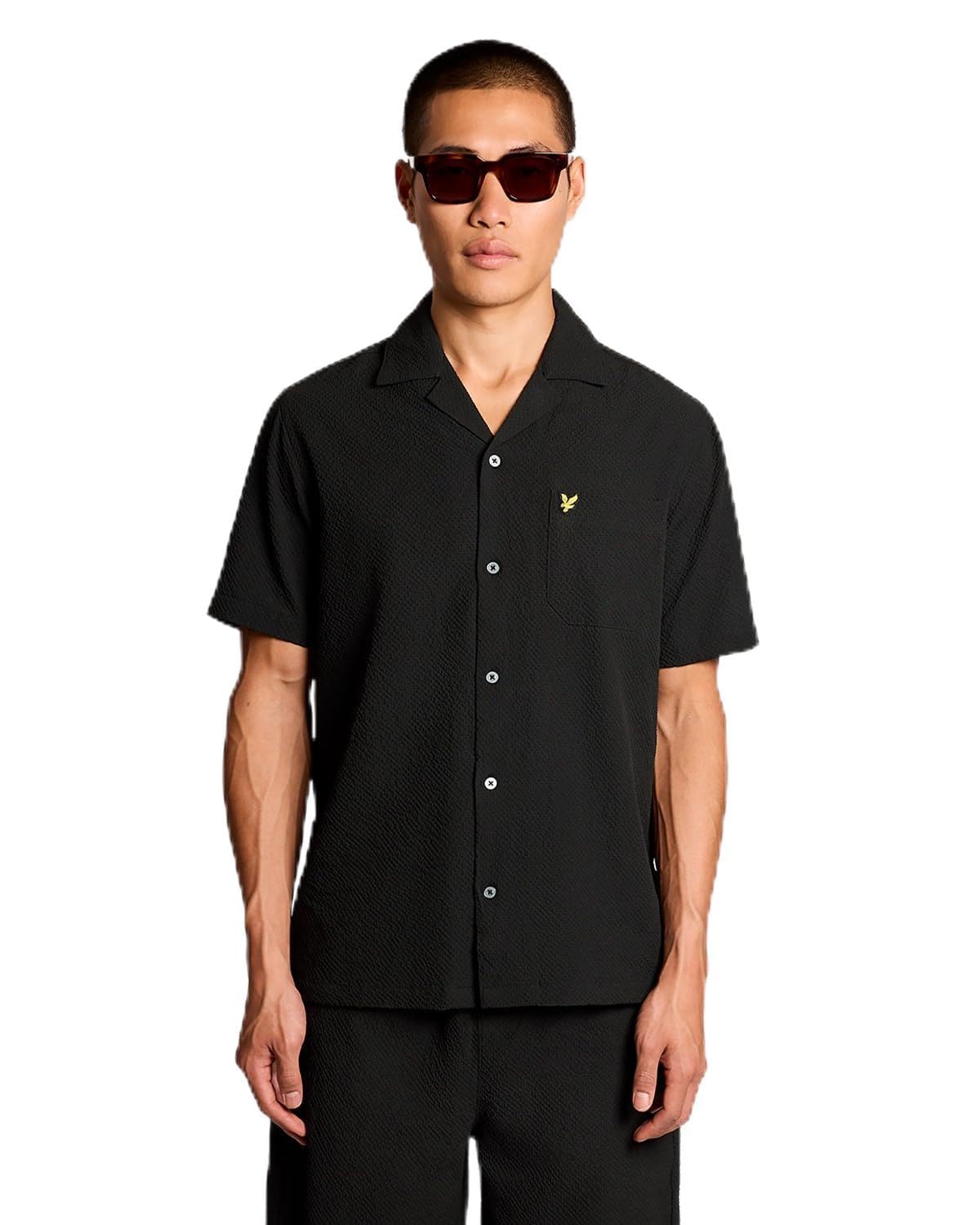Lyle & Scott Noir Wrinkled Shirt