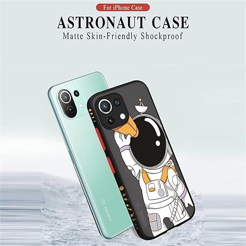 Miniatura 4 de Funda diseñada para Redmi K40, de silicona suave y divertida y divertida con diseño de animé de astronauta espacial de dibujos animados para