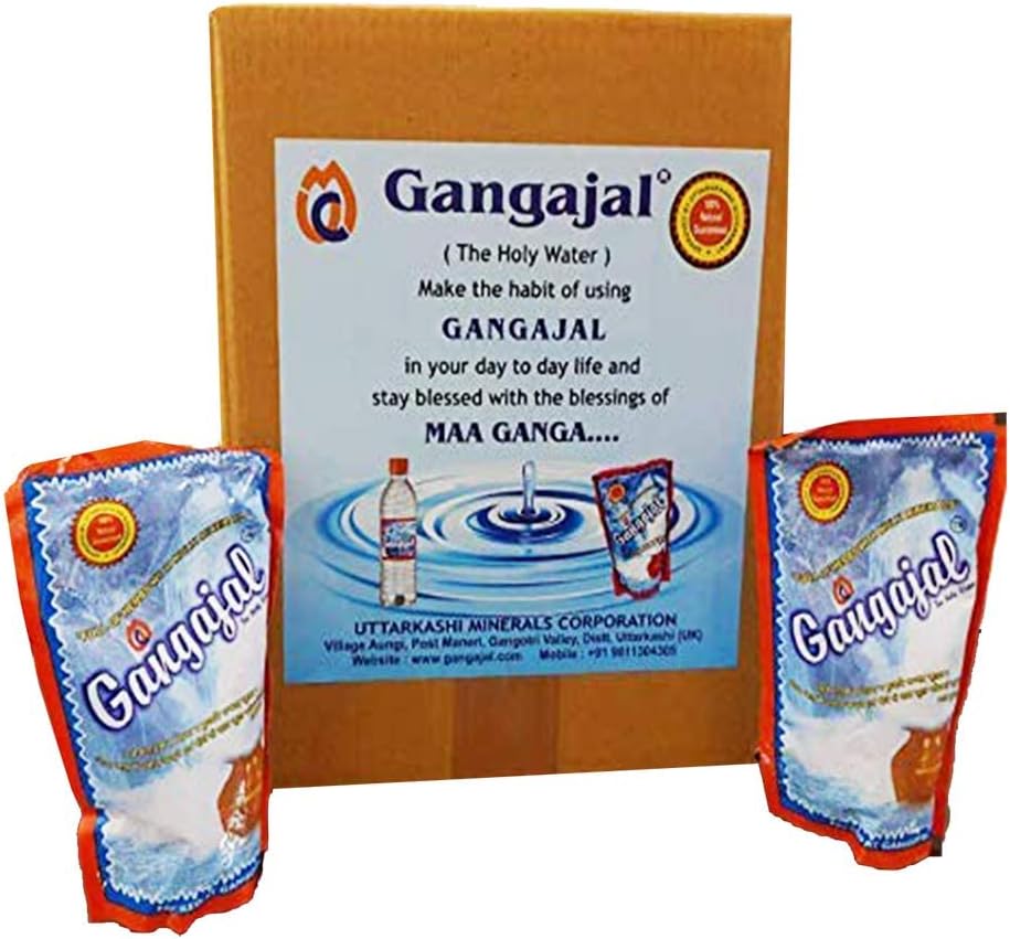 Aashita Creations Gangajal pure and natural from deep Himalayas/Aproved by Uttarakhand Govt./Pack of 1 pouch containing 220 ML Gangajal in one pouch