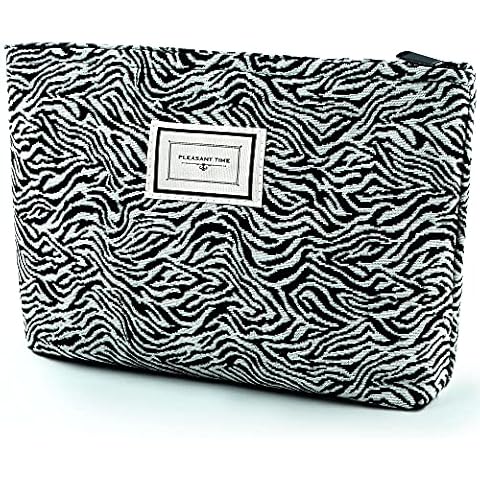 eusbon Large Cosmetic Bag Portable Handbag Toiletry Bag Big Makeup Bag with Zipper for Travel and Outdoor Trip Cover
