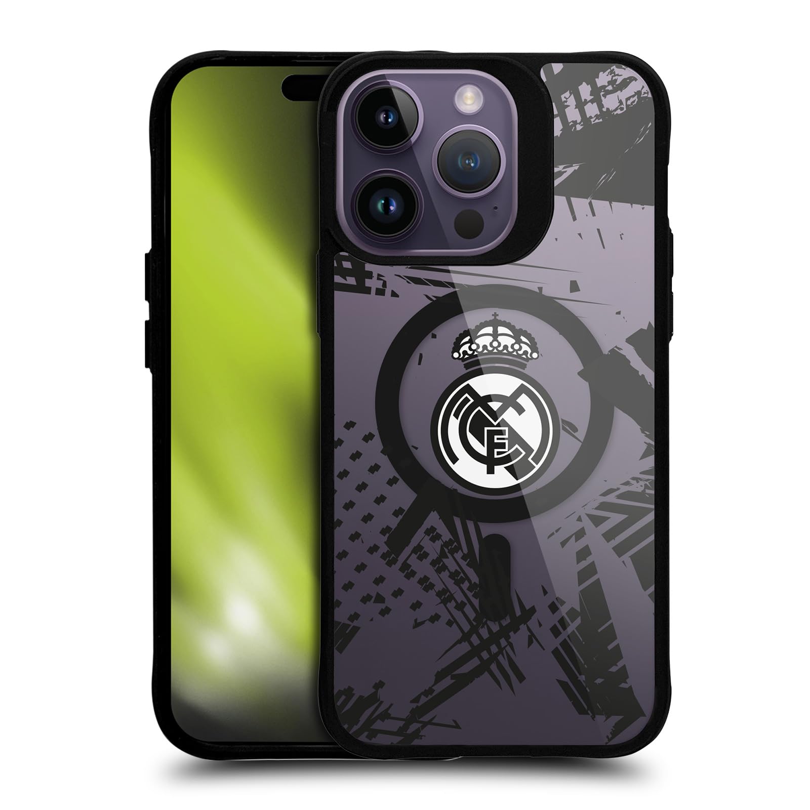 Coque Real Madrid CF iPhone 14 Pro Max antichoc compatible MagSafe noir urbain - 8