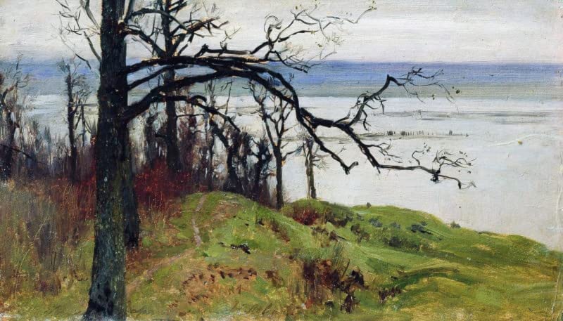 Affiche Toile Isaac Levitan 60x90cm Finissez-en avec les Murs Vides de Votre Salon