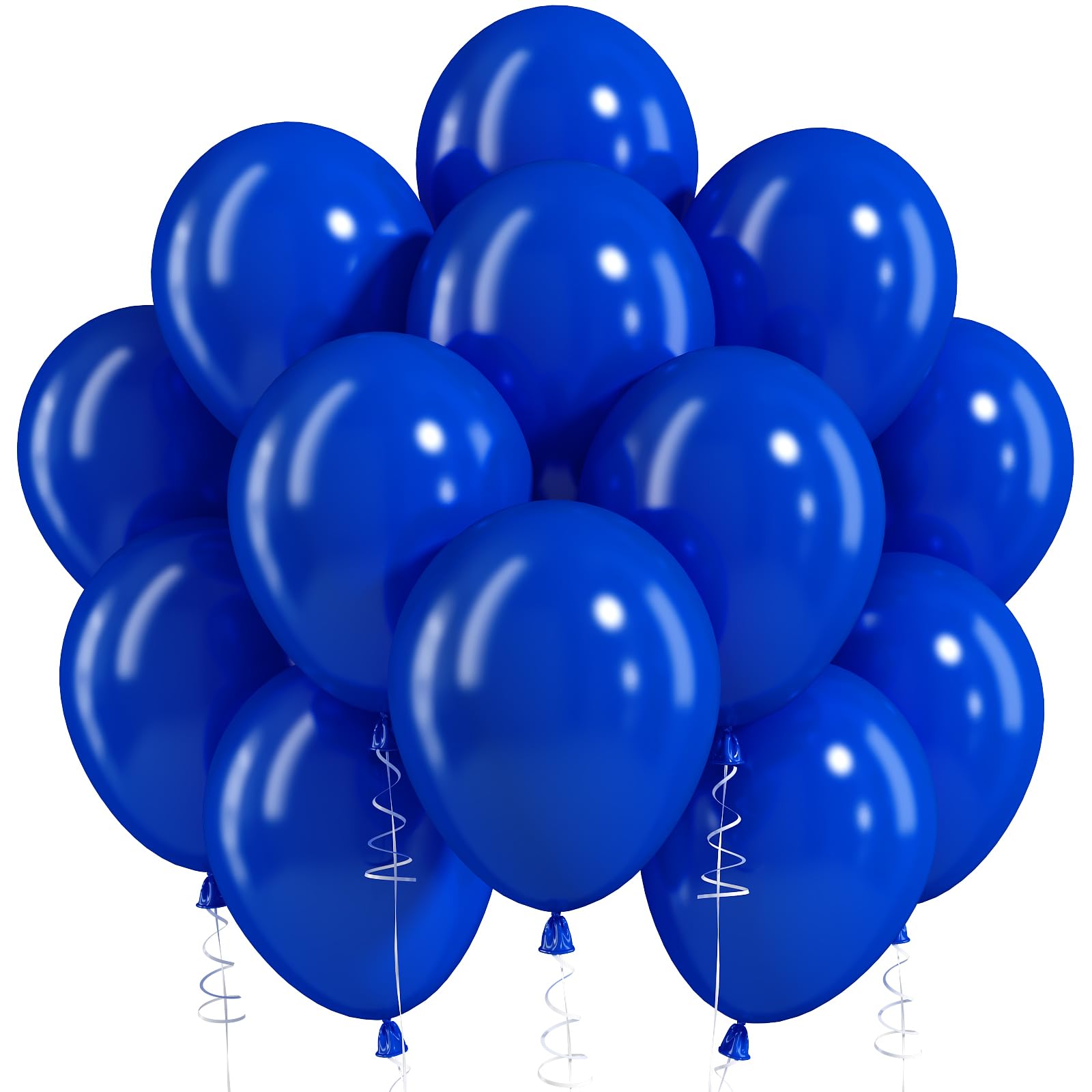 Royal Blue Balloons, 12 Inch Dark Blue Latex Party Balloon