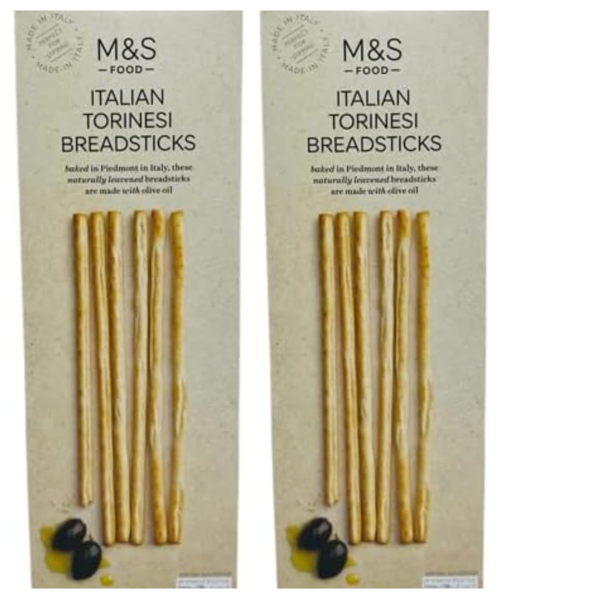 Marks & Spencer Italian Torinesi Breadsrticks 125g M&S Food - 2 Pack in Premier Life Store Box