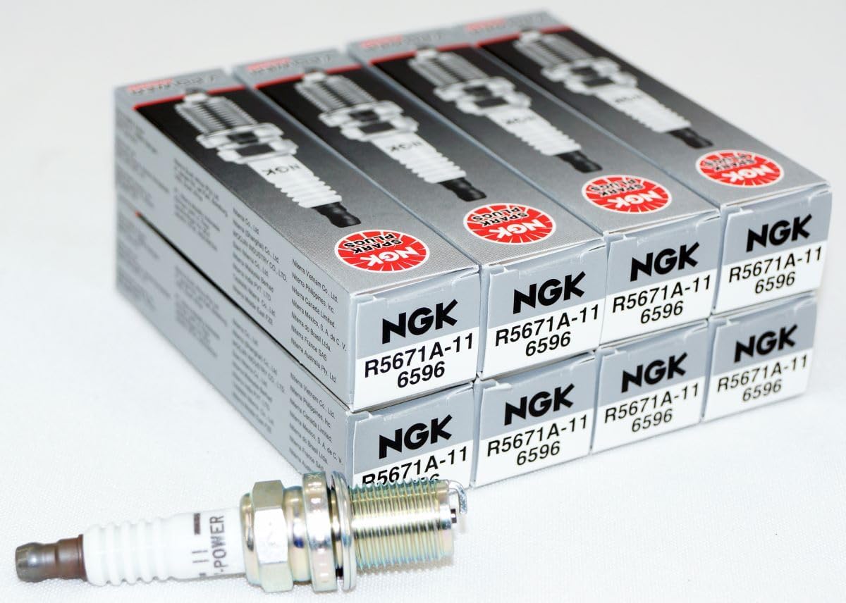 NGK 6596 R5671A-11 SET OF 8 V-Power Racing Plug Spark Plugs