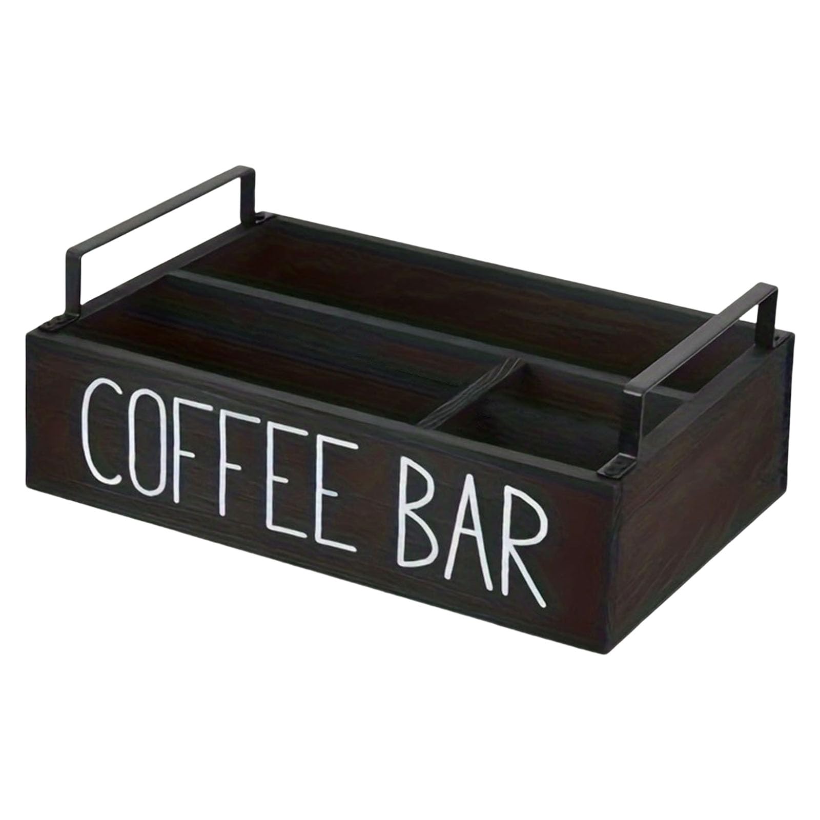 XIAOQENAN Elegant Coffee Organizers with Compartments Accessory for Keeping Your Coffee Items Neat and Tidying Display Solution