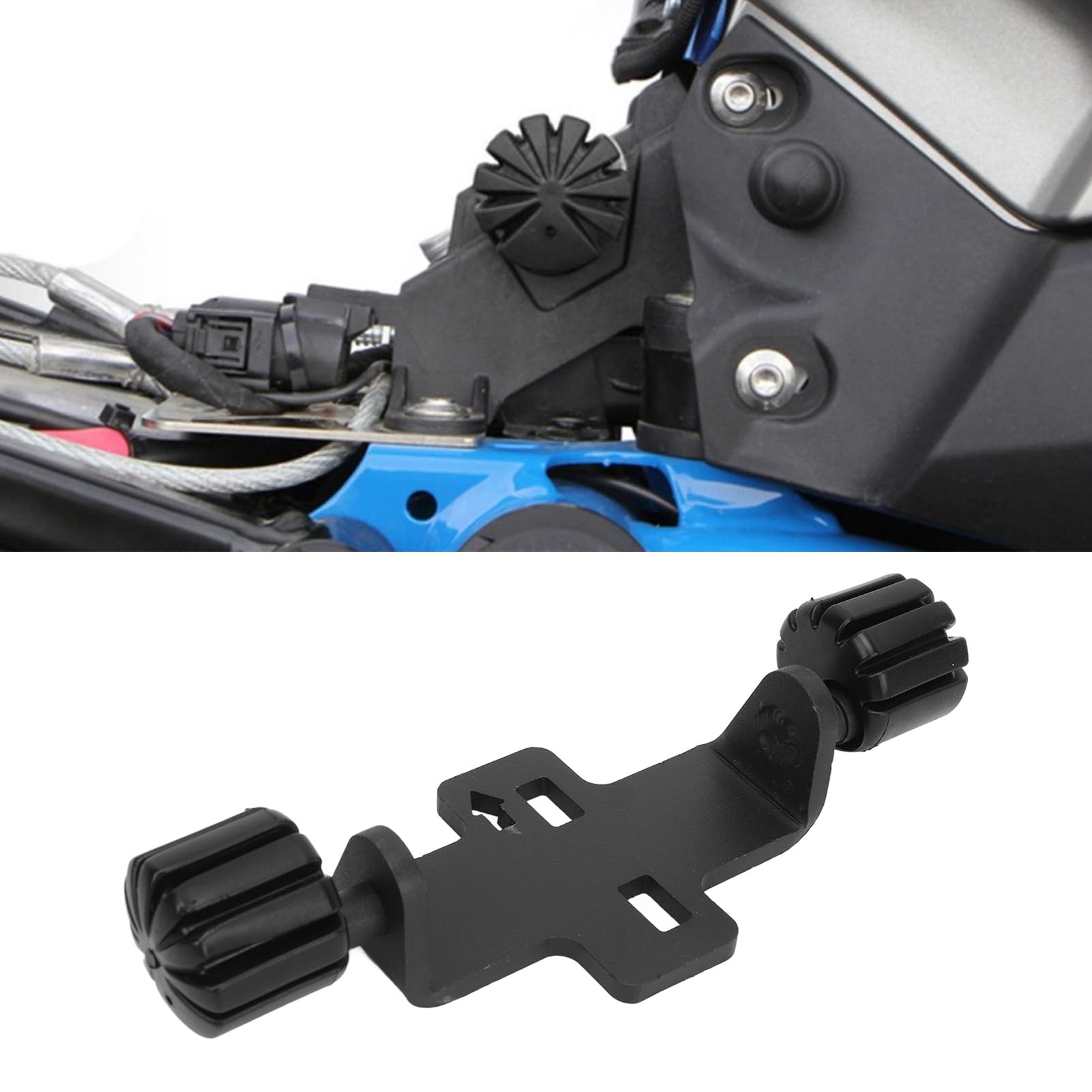 Kit Regolabile per Abbassamento Sedile Pilota Moto Design Durevole Esperienza di Guida Migliorata per R1200GS R1200RT Metallo 1 unità (Nera)