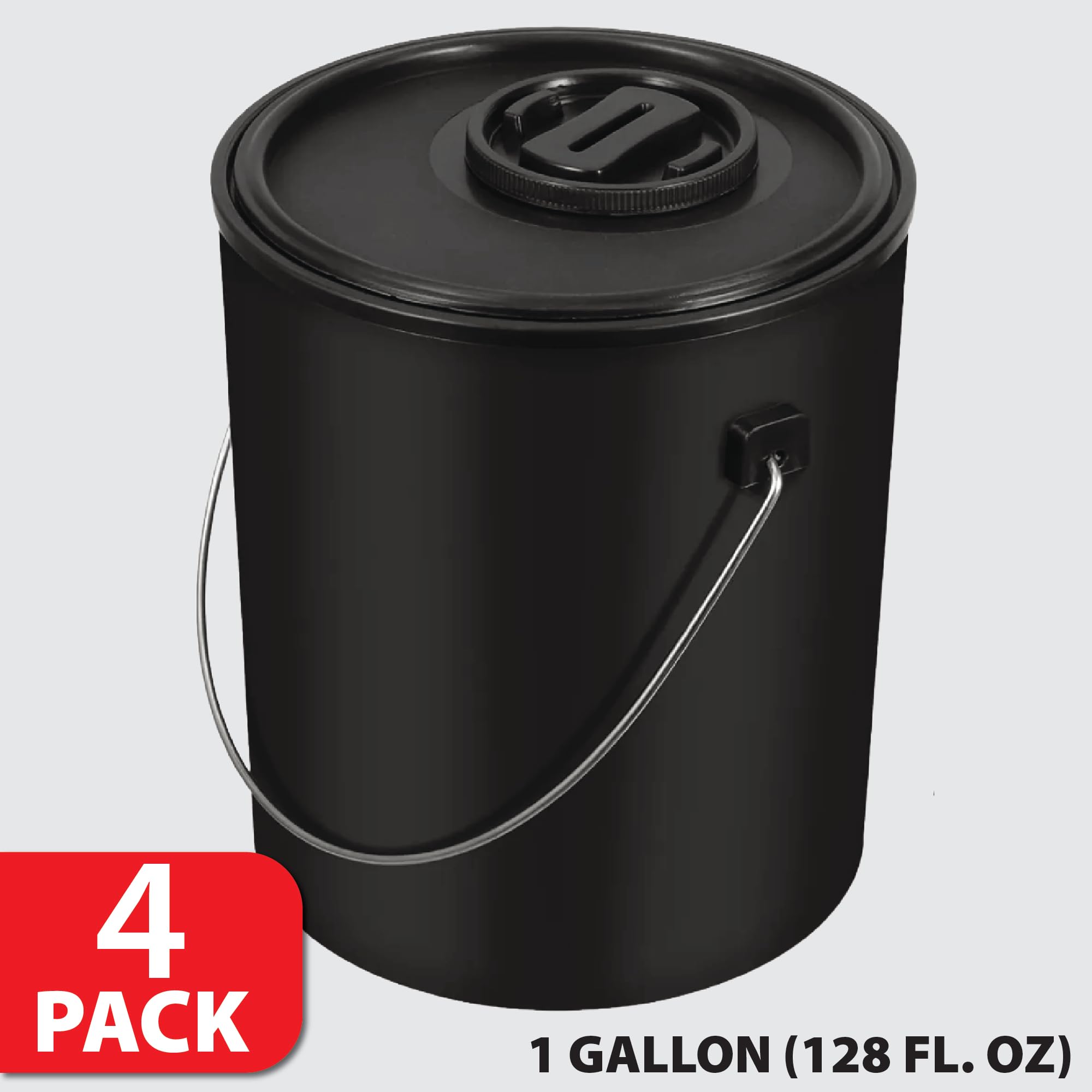 LAUCO Paint Buckets - 1 Gallon, 4 Pack -3