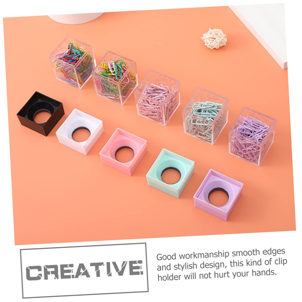 VILLCASE 9pezzi Per Graffette Organizer Design Per e Scuola Capacità e Rimovibile