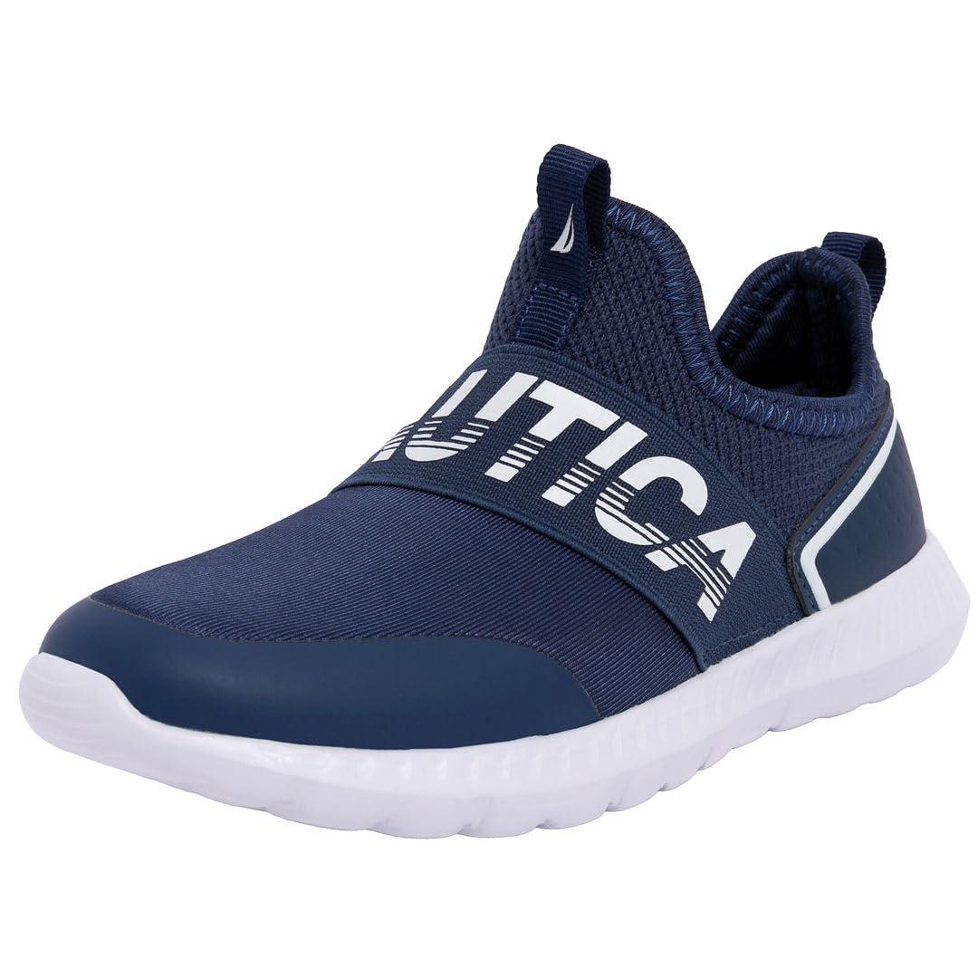 Boys Youth Slip-On Sneakers Breathable Mesh Kids Athletic Tennis Shoes Casual Gym Walking Footwear - Little Kid/Big Kid