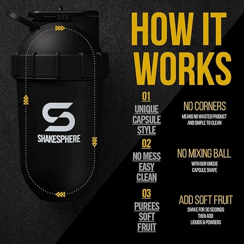 Miniatura 5 de ShakeSphere - Vaso blanco perla con ventana naranja y logotipo gris